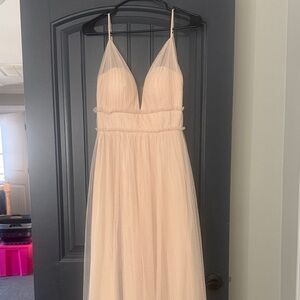 Revelry Strapless Cream Dress